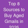 Top 8 Sources to Buy Aged Gmails in 2026