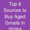 Top 8 Sources to Buy Aged Gmails in 20264