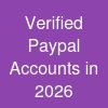 Verified Paypal Accounts in 2026