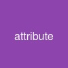 attribute