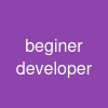 beginer developer