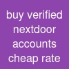 buy verified nextdoor accounts cheap rate