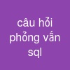 câu hỏi phỏng vấn sql