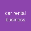 car rental business