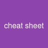 cheat sheet