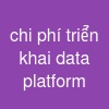 chi phí triển khai data platform