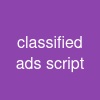 classified ads script