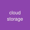 cloud storage