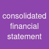 consolidated financial statement