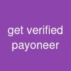 get verified payoneer