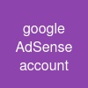 google AdSense account