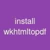 install wkhtmltopdf