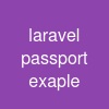 laravel passport exaple