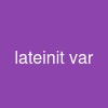 lateinit var