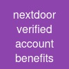 nextdoor verified account benefits