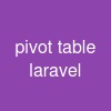 pivot table laravel