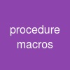 procedure macros