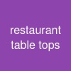 restaurant table tops