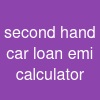 second hand car loan emi calculator
