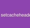 setcacheheaders