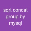 sqrt concat group by mysql