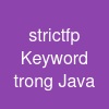 strictfp Keyword trong Java