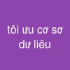 tối ưu cơ sở dữ liệu