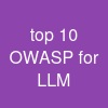 top 10 OWASP for LLM