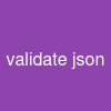 validate json