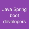 Java Spring boot developers
