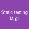 Static testing là gì?