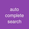 auto complete search
