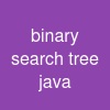 binary search tree java