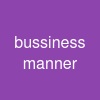 bussiness manner