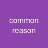 common reason