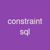 constraint sql