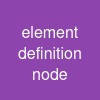 element definition node