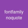 font-family no-quote