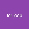 for loop
