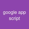 google app script