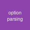 option parsing