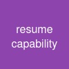 resume capability