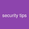 security tips