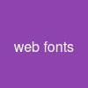 web fonts