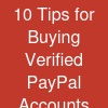 10 Tips for Buying Verified PayPal Accounts