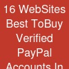 16 WebSites Best To.Buy Verified PayPal Accounts In This Year ..