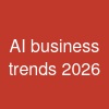 AI business trends 2026