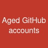 Aged GitHub accounts