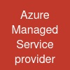 Azure Managed Service provider