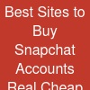 Best Sites to Buy Snapchat Accounts (Real & Cheap)